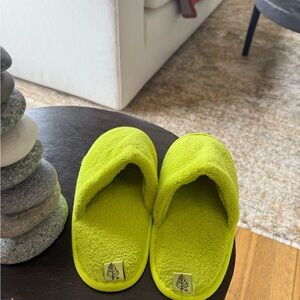 Four Seasons Bright Green Slippers